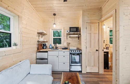 Brevard Cabina | New, Secluded Tiny Cabin on Mountain Top with Views!