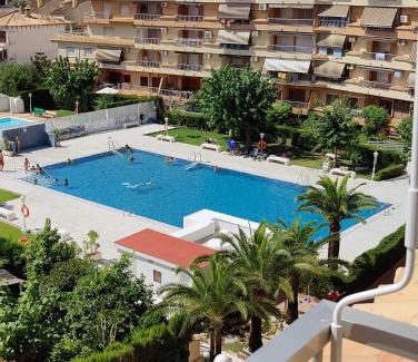 Grau i Platja Apartamento | Playa Gandia, Iris, piscina AA y WiFi