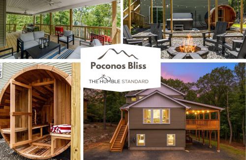 East Stroudsburg Casa | Pocono Bliss 5br Hot Tub Sauna Game Room