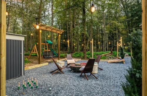 Locust Lake Village Casa | Pocono Lake Getaway Sauna Hot Tub Playground