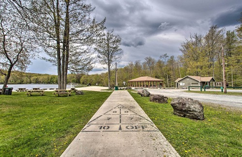 Locust Lake Village Cabaña | Pocono Lake Home w/ Fire Pit: Walk to Ski Hill!