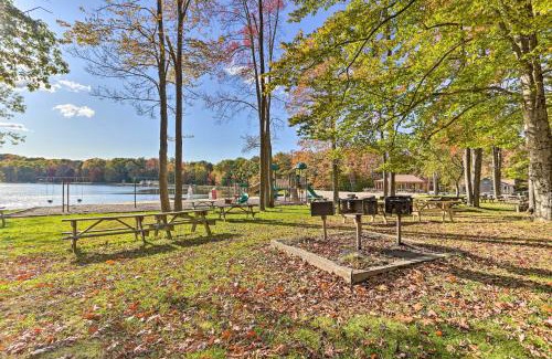 Locust Lake Village Casa | Pocono Lake Home with Fire Pit Walk to Ski Hill!
