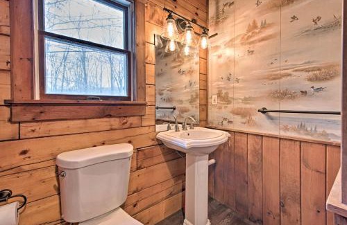 Locust Lake Village Casa | Pocono Log Cabin Fireplace, Fire Pits and Amenities