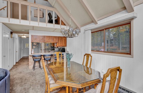 Paupackan Lake Casa | Pocono retreat with firepit, gameroom, expansive deck - dog friendly