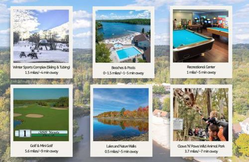 Lake Ariel Casa | Pocono's Resort - Fire Pit Jacuzzi Winter Sports Amenities