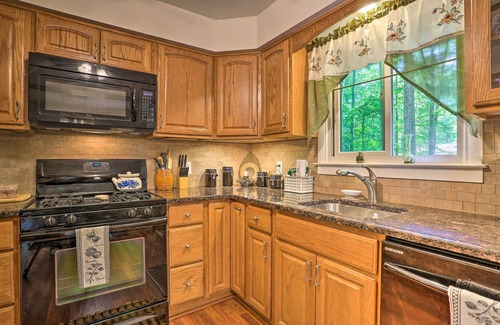 Locust Lake Village Casa | Poconos Home w/ Fire Pit, Walk to Locust Lake!
