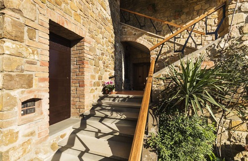 San Quirico d'Orcia Casa | Podere La Rosa, apartamento en campo abierto pero a 5 minutos a pie del centro.
