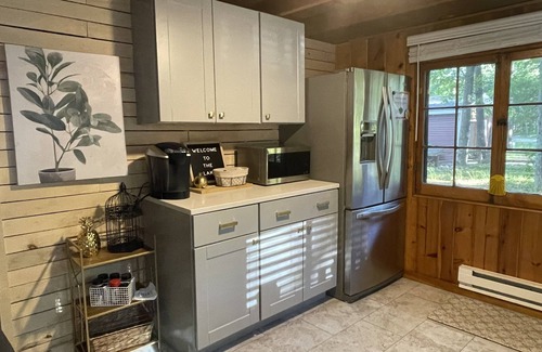 Interlochen Cabaña | PONTOON NOW INCLUDED!! Waterfront Duck Lake Cottage Interlochen, Traverse City!