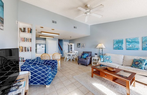 East End Casa | Poolside dog-friendly townhouse with partial Gulf views, on-site pool & grills