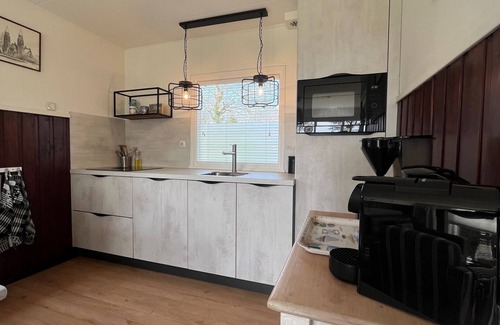 Nieuw-Haamstede Chalet De Esquí | Populierenlaan 13 Bungalow en un lugar de vacaciones con hermosas vistas