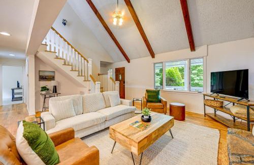 Sylva Casa | Porch, Yard and Creek Access Spacious Sylva Home!
