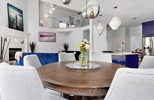 East Quogue Casa | Post-Modern Residence on 1.6 Acres, Spacious Living Areas Including a...