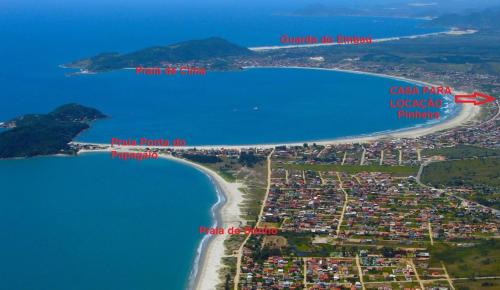 Palhoca Casa | Praia da Pinheira, alto padrão, 5 dormitórios, 4 BWC, climatizada 150 m praia