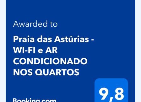 Tombo Apartamento | Praia das Astúrias - WI-FI e AR CONDICIONADO NOS QUARTOS