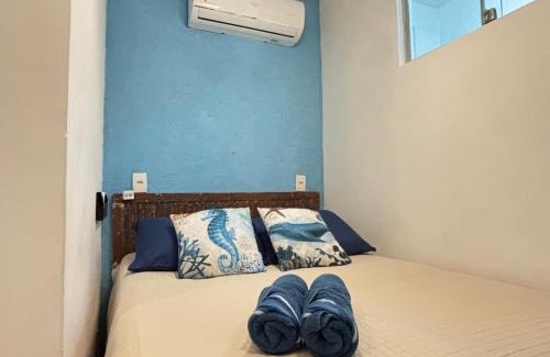 Ferradurinha Apartamento | Praia de Geribá a pé - loft no corredor de acesso a praia