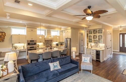 Moss Creek Casa | Pristine 4 Bed/3.5 Marsh View Home w/ Elevator, Garage, Pet Friendly, 28 Day Min