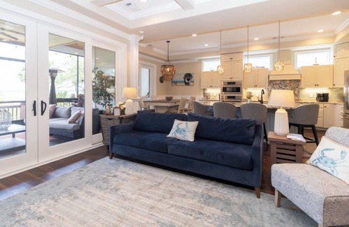 Moss Creek Casa | Pristine 4 Bed/3.5 Marsh View Home w/ Elevator, Garage, Pet Friendly, 28 Day Min