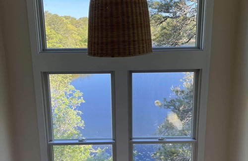South Chatham Casa | Private Beach on Pond, Linens Included, Kayak & Canoe. All Rooms w/ Pond Views!