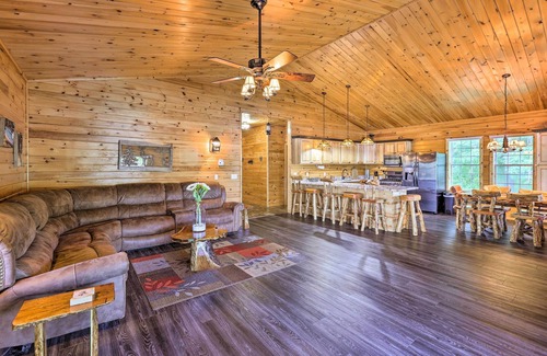 Northeast Michigan Casa | Private Cadillac Gem w/ Kayaks, Hot Tub, Pond, Pool Table and More
