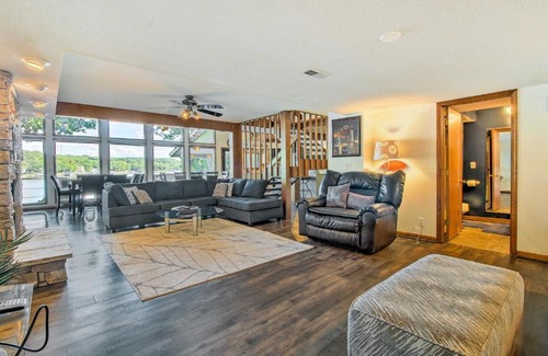 Sunrise Beach Casa | Private Fire Pit and Dock Lakefront Missouri Home