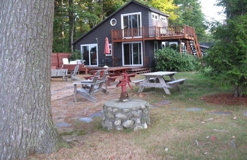 Thompson's Point Casa | Casa privada en Thompson Point Sebago Lake con playa privada