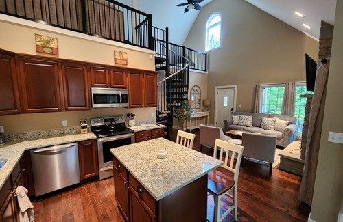 Michigan City Casa | Private Home w/ Golf Cart + Fireplace on Wooded Lot Near Lake Michigan Beaches