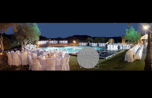 Vassilatika Villa | Villa Privilege con cancha de tenis con piscina climatizada interior y exterior (para 16 personas)