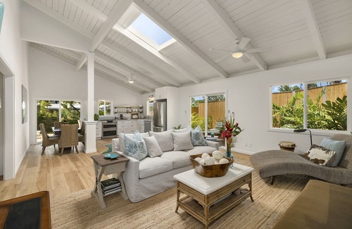 Kailua Casa | Private Luxury Home, Steps from the Beach w/ AC, Ranch Beach House