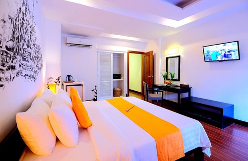 Siem Reap Hotel | Habitación de lujo privada con balcón - Traslado gratuito de ida y vuelta al aeropuerto