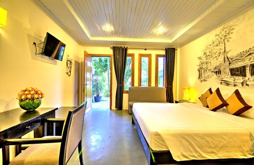 Siem Reap Hotel | Habitación de lujo privada con balcón - Traslado gratuito de ida y vuelta al aeropuerto