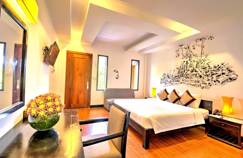 Siem Reap Hotel | Habitación de lujo privada con balcón - Traslado gratuito de ida y vuelta al aeropuerto