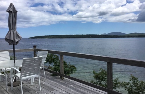 Lamoine Cabina | Private oceanfront cabin, quiet location, over looking Mount Desert Island