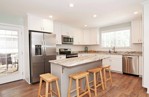 North Litchfield Beach Casa | Private Pool Beach House, Easy Walk to Beach, 2 Screened Porches, Dog Friendly