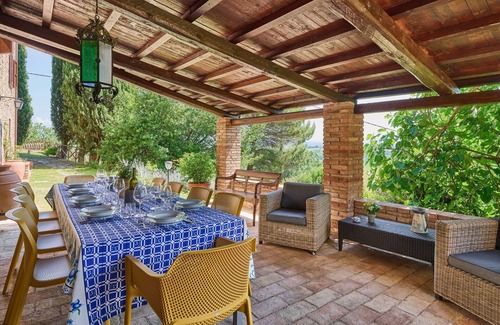 Agello Villa | Estupenda casa de vacaciones privada con WIFI, A/C, piscina privada, TV, patio, cerca de Perugia