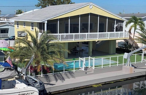 Key Largo Village Casa | Private Waterfront Home – with Heated Pool & Boat Dock