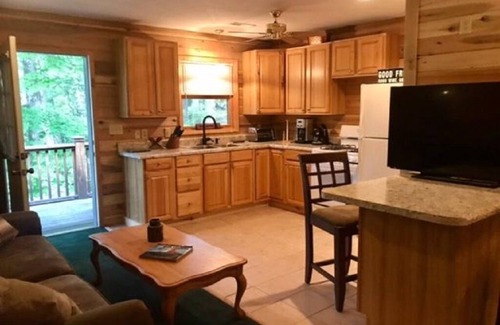 Cullowhee Casa | Private Wooded Lakefront, Lake Glenville Comfy Cozy Rustic Bungalow w/ Dock