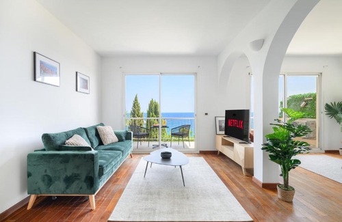Cap d'Ail Apartamento | Proche Monaco, vue mer et accès à la plage
