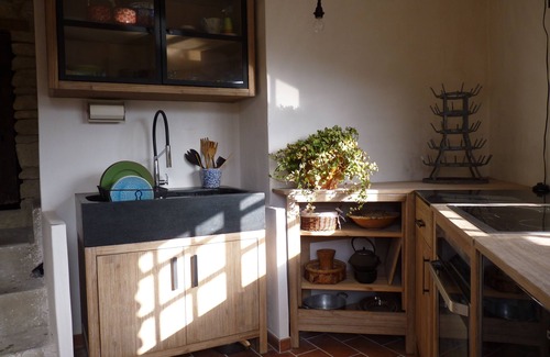 Le Beaucet Cabaña | casa provenzal en piedra para 2 personas. perro bienvenida. Piscina. WLAN ...