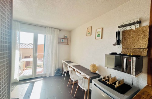 Saint-Mandrier-sur-Mer Apartamento | Provenza, Estudio Balcón con vistas al mar, Cerrado Residencia, piscinas, pistas, Playa