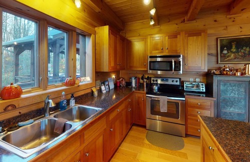 New Plymouth Cabina | Pumpkin Ridge Resort-Lodge-Baño Privado-Vista al campo