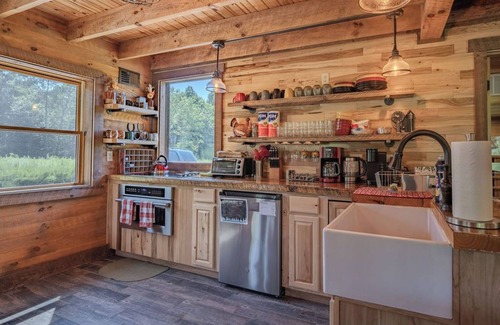 New Plymouth Cabina | Pumpkin Ridge Resort-Lodge-Baño Privado-Vista al campo