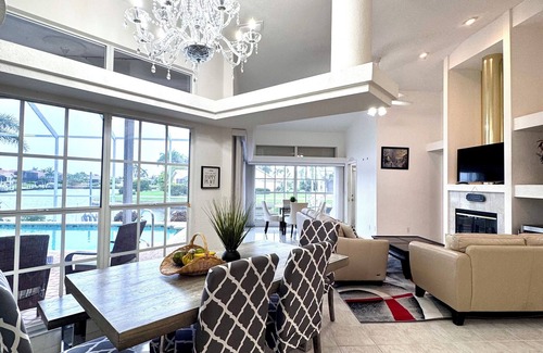 Burnt Store Isles Casa | Waterfront canal access 3-bedroom + office/4th bedroom house in Florida