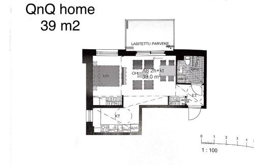 Pasila Apartamento | QnQ home -Pasila