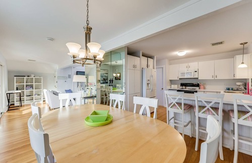 Mashpee Casa | Quaint Beach House with AC, Pool, Hot tub area, Fire Pit, and Ocean Views