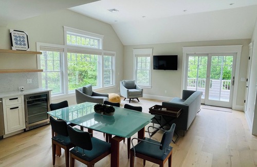 Mashpee Casa | Quaint Beach House with AC, Pool, Hot tub area, Fire Pit, and Ocean Views