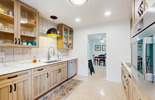 River District Casa | Quaint bungalow with unique swim spa w/hot tub, outdoor shower & enclosed yard