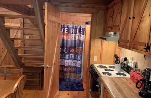 Flat Hollow Marina Cabina | Quaint, Rustic Lakefront Log Cabin on Wooded Lot at Norris Lake ,Private Dock!