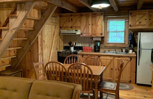 Flat Hollow Marina Cabina | Quaint, Rustic Lakefront Log Cabin on Wooded Lot at Norris Lake ,Private Dock!