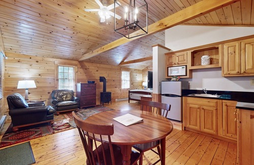Northport Cabina | Quaint studio cabin near hiking trails with gym & pool table - dog-friendly