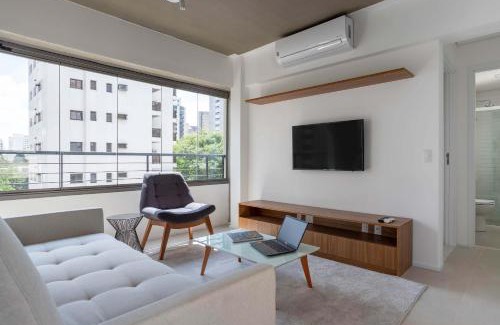 Vila Nova Conceicao Apartamento | Quarto Sala 48m2 Parque Ibirapuera Itaim Bibi